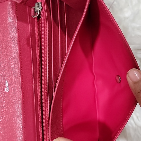 Cartier Bubble Gum Pink long Bifold wallet with silver hardwear - Picture 14 of 15